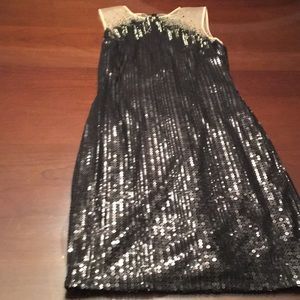 Tadashi Shoji Black Beaded Dress NWT